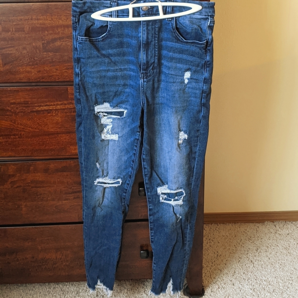 American Eagle 12short curvy highest waist jegging